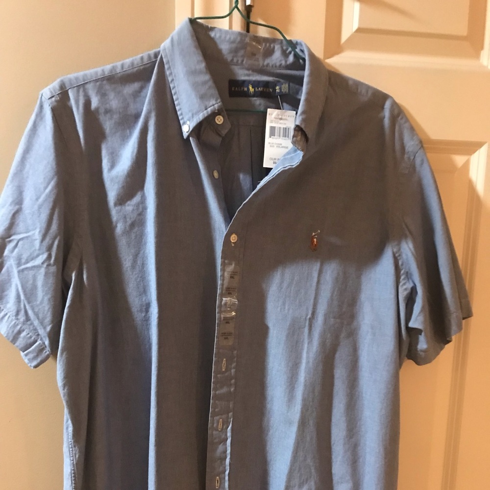 Polo short sleeve button down